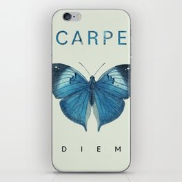 Carpe Diem Butterfly iPhone Skin