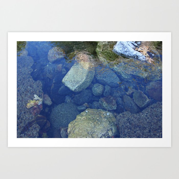Rocks Under Water I Art Print