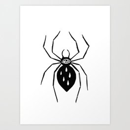Spider eye Art Print