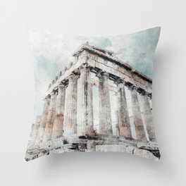 Parthenon Throw Pillow