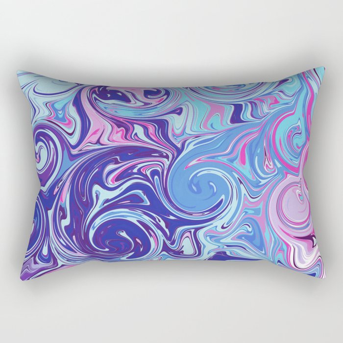 Abstract Colourful Twists Rectangular Pillow