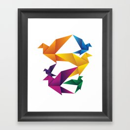 Folded Flight Framed Art Print
