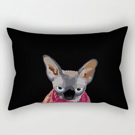 Dante the Sphynx Cat Rectangular Pillow