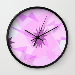 Pretty in Pink Wall Clock