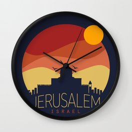 Israel Jerusalem Wall Clock