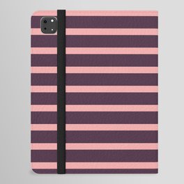 Plum and Pink Stripes iPad Folio Case