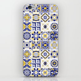 Lisbon Azulejos - Azul Mix iPhone Skin