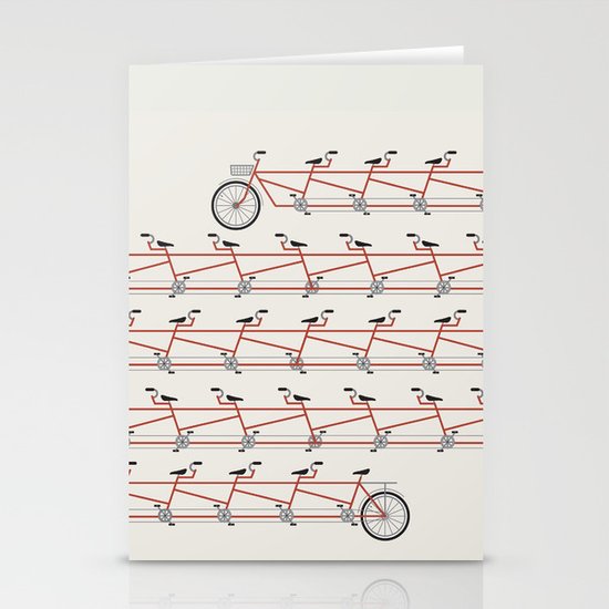 Stretched Out Tandem Stationery Cards