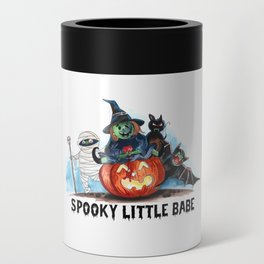 Spooky little babe halloween decoration Can Cooler
