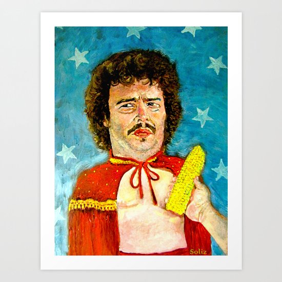 Get That Corn Out Of My Face! Art Print