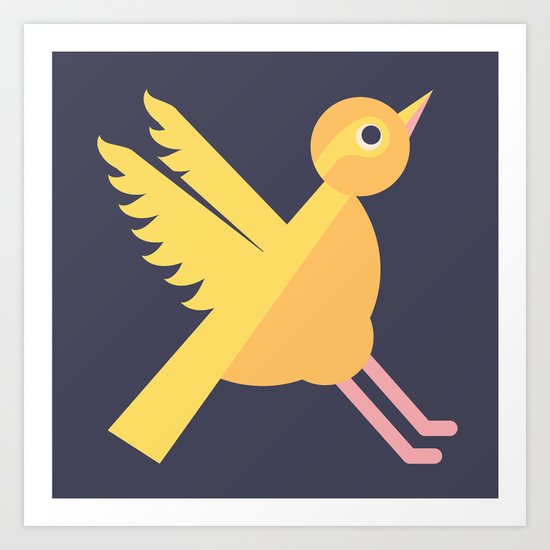 Letter X // Animal Alphabet // Xenops Monogram Art Print