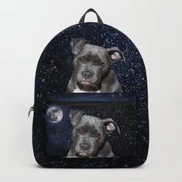 Pitbull Terrier and Moon Backpack