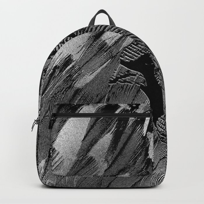 Abstract Feather And Bird Composition Backpack By K9printart
