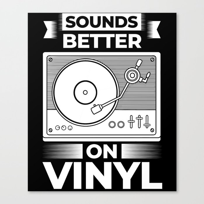 Vinyl Record Player LP Music Album Canvas Print