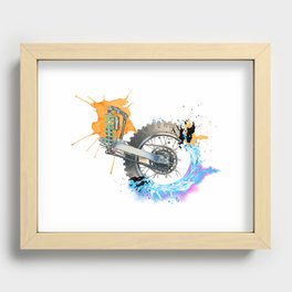 Colour wheel to steel  Recessed Framed Print