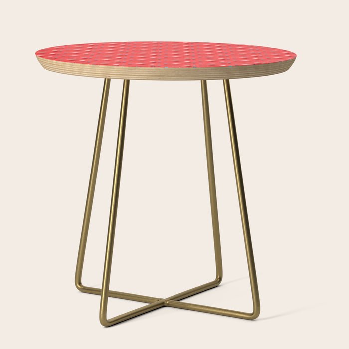 Flying Heart Shaped Arrows Print Side Table By Kinkdesign