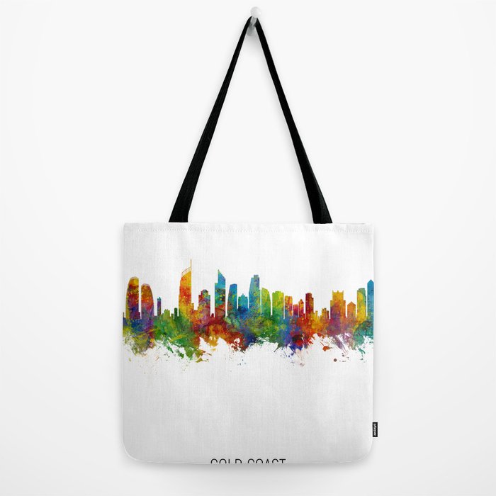 Gold Coast Australia Skyline Tote Bag by artPause Michael