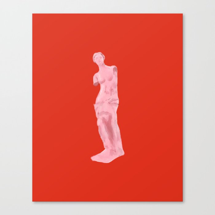 Red and Pink Venus Full  Canvas Print