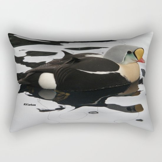 King Eider at the Seward Sealife Center Rectangular Pillow