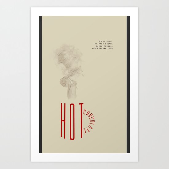 hot chocolate Art Print