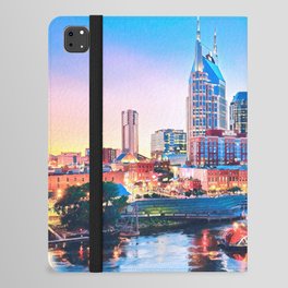 Nashville Skyline at Night iPad Folio Case