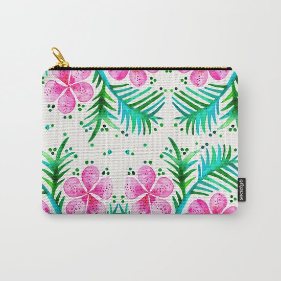 Orchid Bunch – Fuchsia & Green Palette Carry-All Pouch