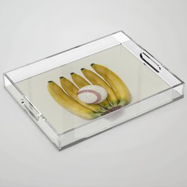 The bananas baseball  Acrylic Tray