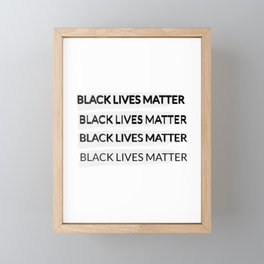 BLACK LIVES MATTER Framed Mini Art Print