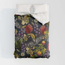 Flying Fox and Floral Pattern Comforter