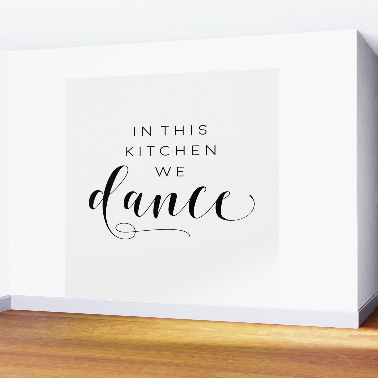 In This Kitchen We Dance Kitchen Decor Funny Print Sarcasm Quote Humorous Wall Mural By Aleksmorin Society6