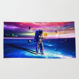 Astronaut  Beach Towel