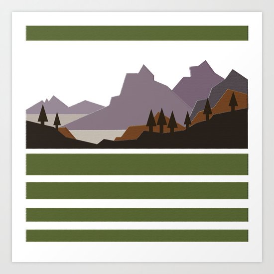 Rough Mountains Art Print