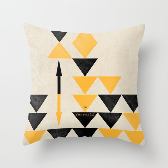 Be Yourself Throw Pillow
