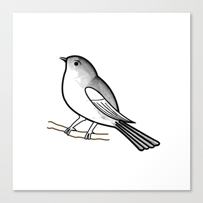 Cute Bird On A Twig Tiny Sparrow Drawing In Shades Of Grey Canvas Print By Shawlinmohd Society6 26,000+ vectors, stock photos & psd files. cute bird on a twig tiny sparrow drawing in shades of grey canvas print by shawlinmohd