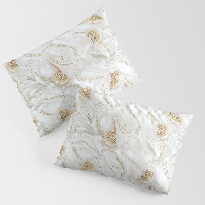 Ivory pillow deals shams