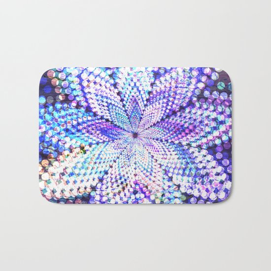 Flower Energy Bokeh Lights Bath Mat