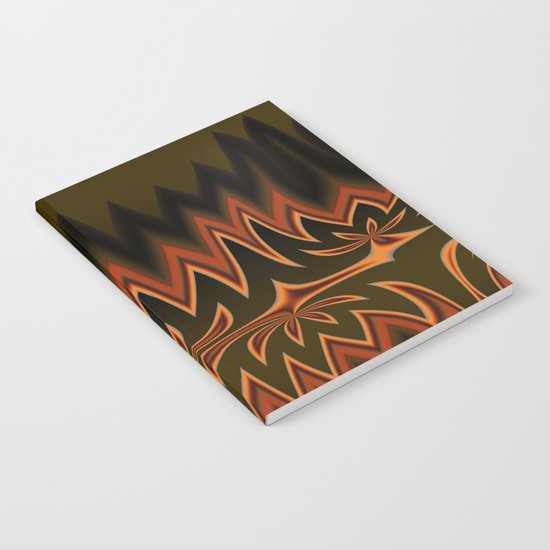 Fractal Tribal Art in Autumn Notebook