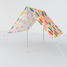Ink Dot Colourful Mosaic Pattern in Rainbow Pop Colours Sun Shade