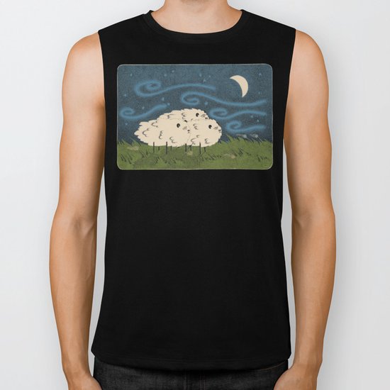 Three Sheeps to the Wind Biker Tank