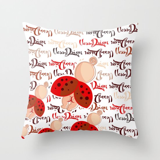 VessDsign Throw Pillow