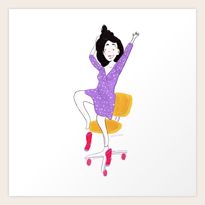 Jump For Joy Art Print By Annalenaillustrations