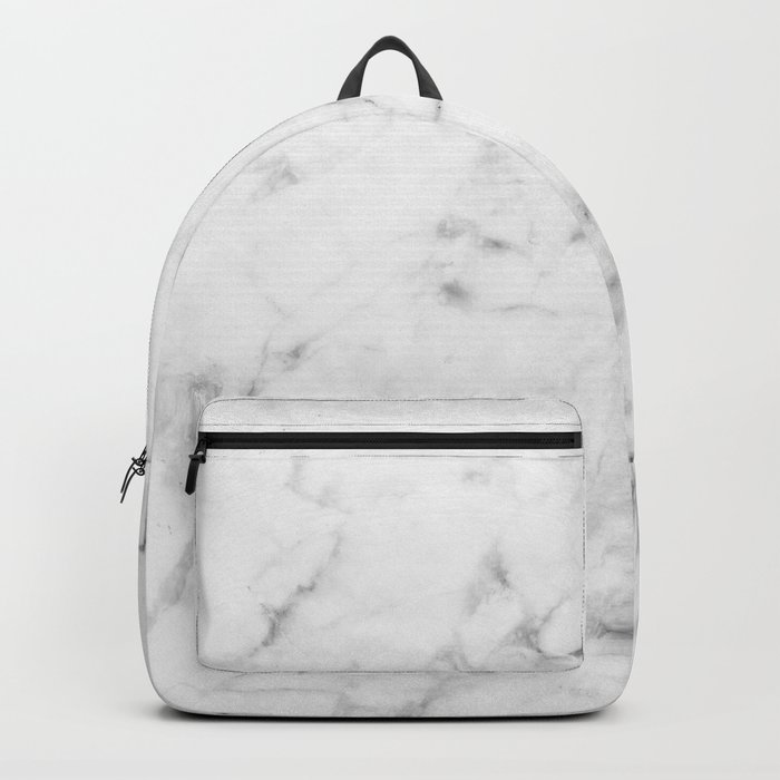 White marble backpack clearance