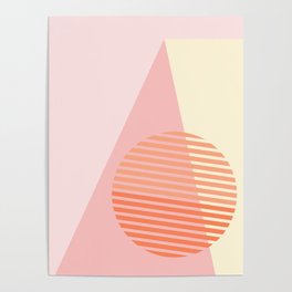 Pink and Orange Poster