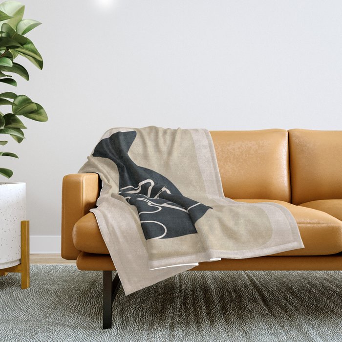 Abstract Vase 5 Throw Blanket