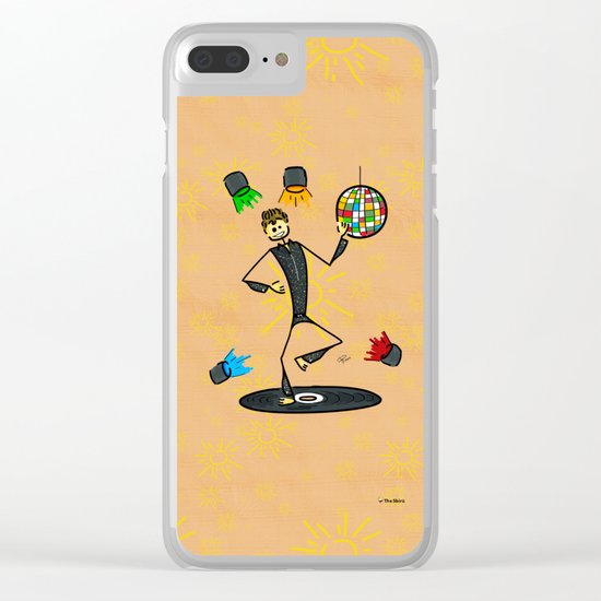 Dancer in disco Clear iPhone Case