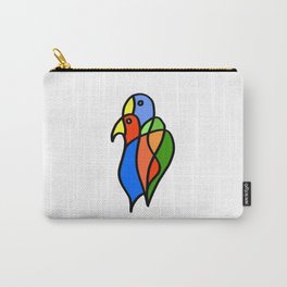Two Colored Birds "Birds Drawings" Carry-All Pouch