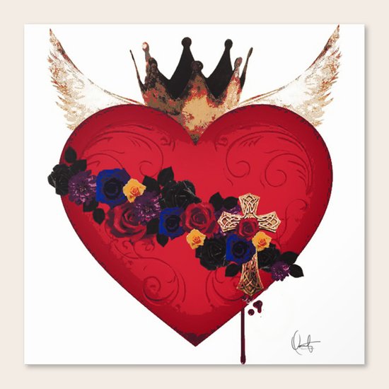 Sacred Heart for Frida Canvas Print