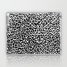 Leopard Pattern (Black and White) Laptop & iPad Skin