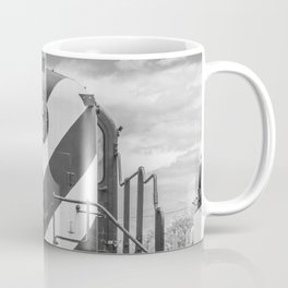 Chicago and North Western Diesel Electric ALCO Locomotive Train Engine 1689 Black and White Photography Coffee Mug