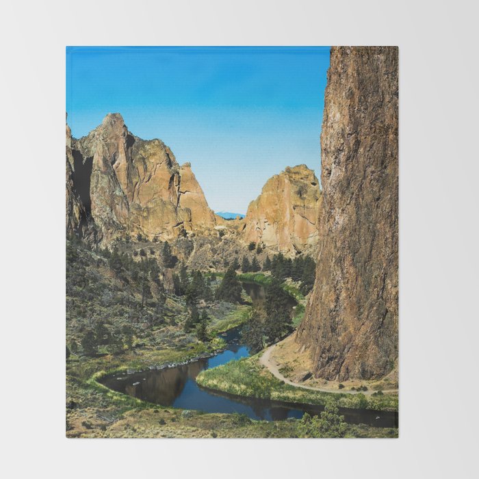 Rocks River Hiking Mountains Colorado Scenic View Landscape Photography Forest Backpacking Vibe Throw Blanket By Byrdonwheels